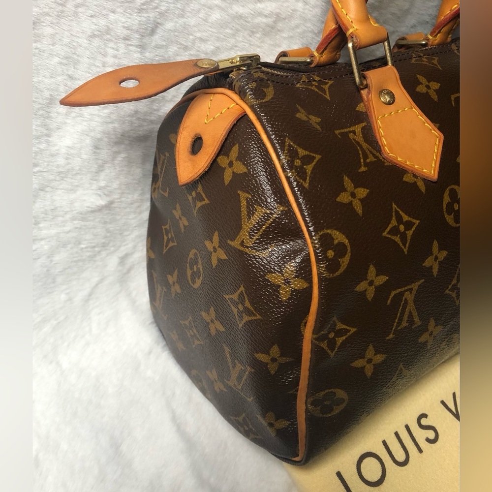 Louis Vuitton Monogram Speedy 25 w/Dust Bag,2Twillys,Lock/Key:Date Code(TH1917) - Picture 8 of 15